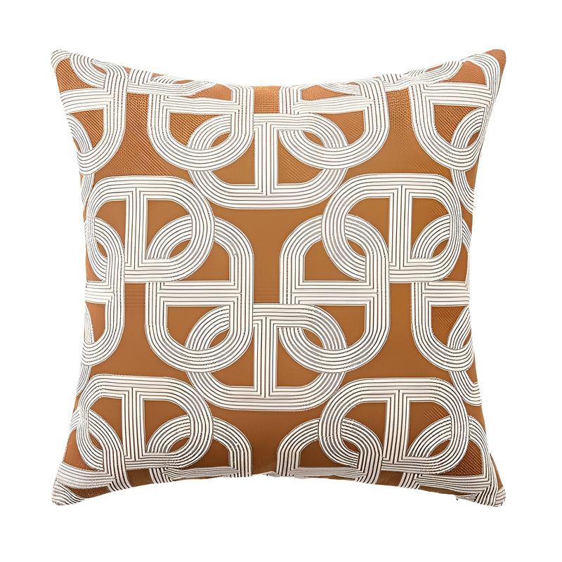 Gold Geometric Design Cushion Cover - The House Of BLOC