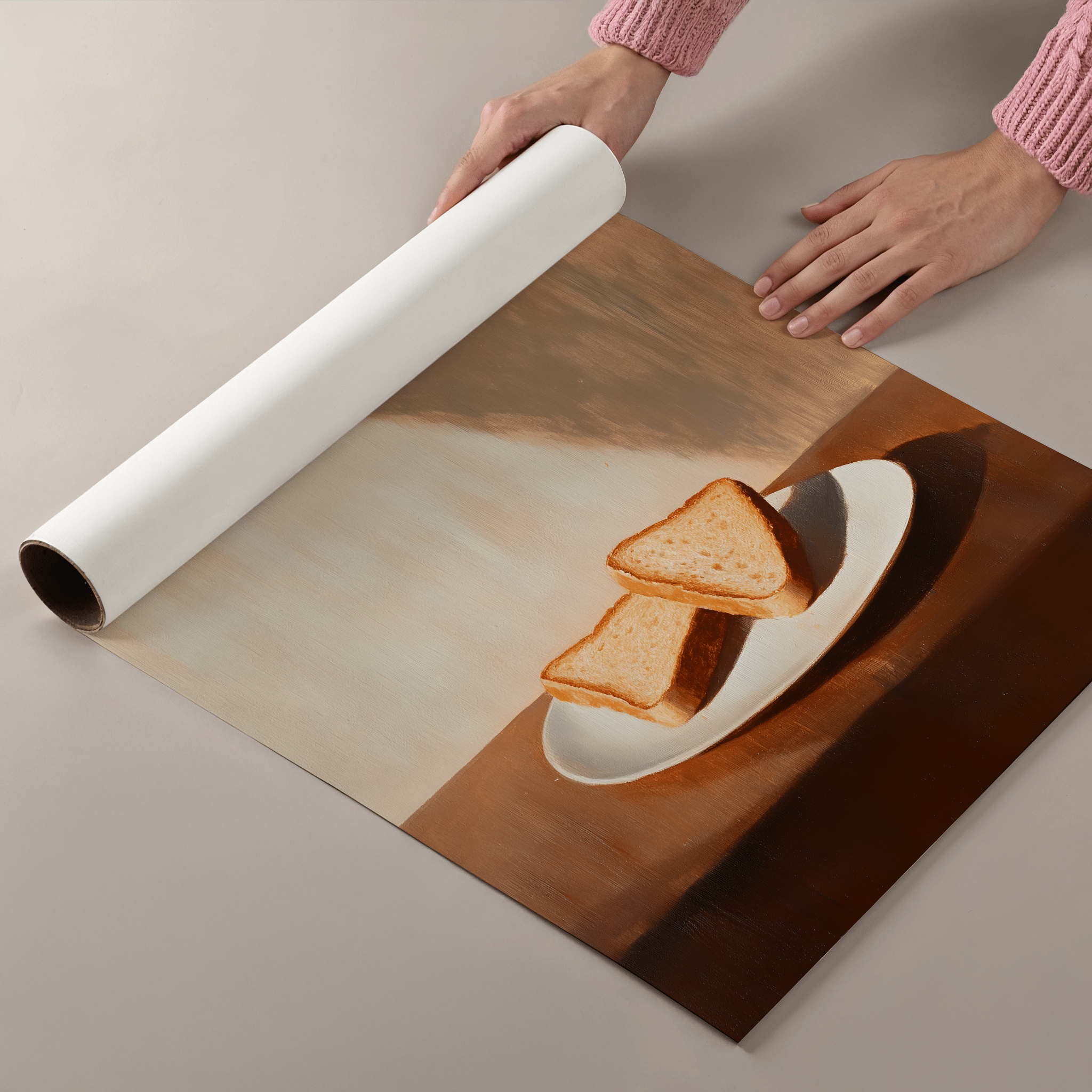 Golden Hour Toast - Premium Semi - Glossy Poster - The House Of BLOC