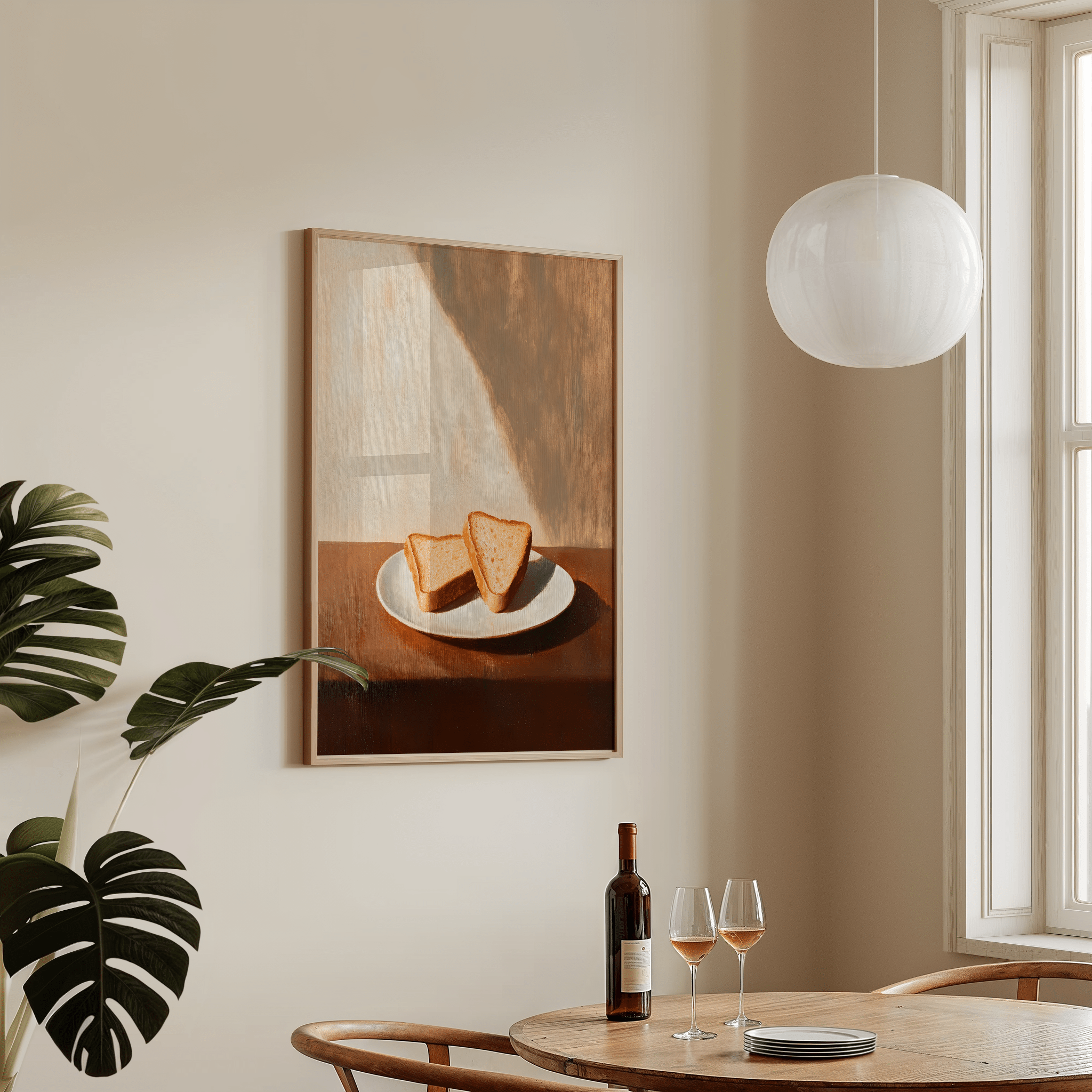 Golden Hour Toast - Premium Semi - Glossy Poster - The House Of BLOC