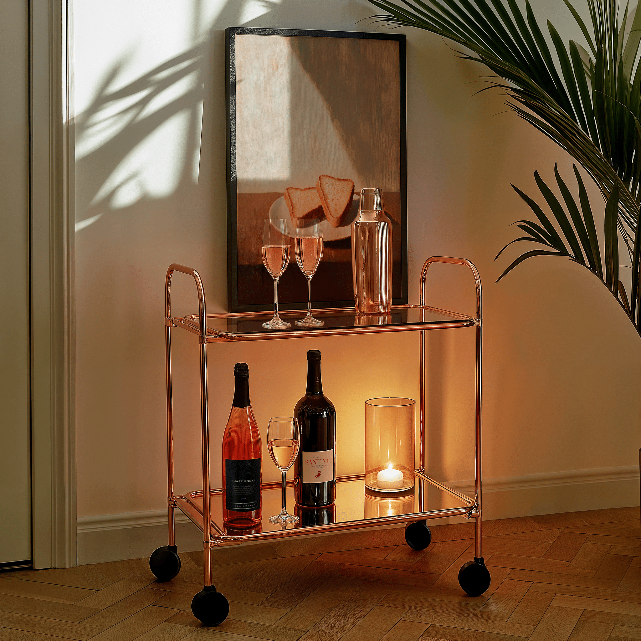 Golden Hour Toast - Premium Semi - Glossy Poster - The House Of BLOC