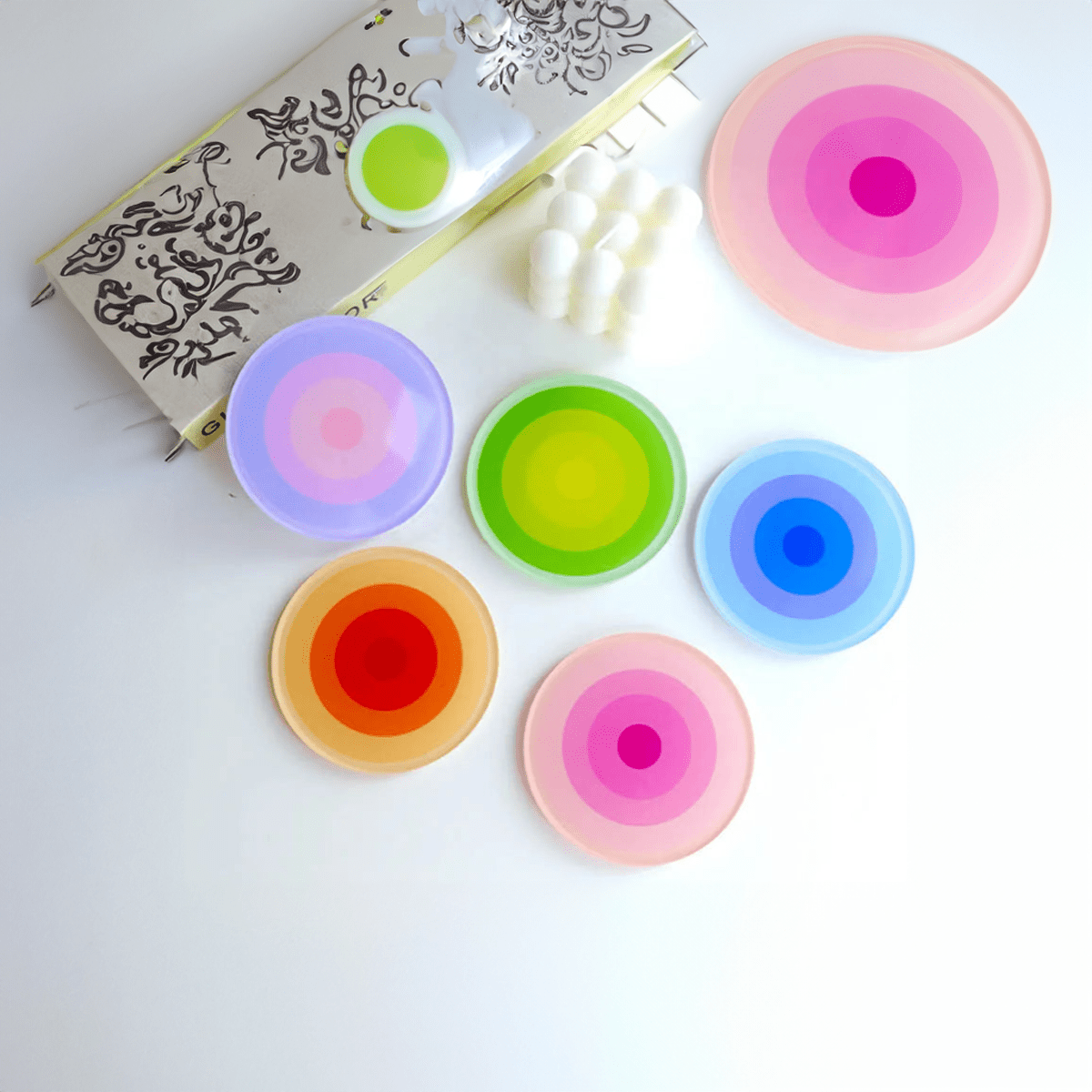 Gradient Colour Drink Coasters - The House Of BLOC