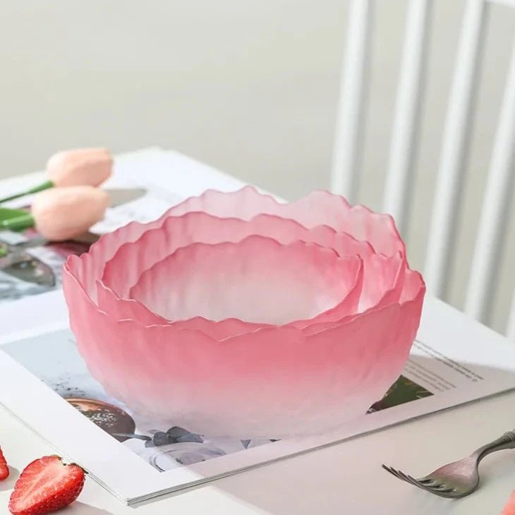 Gradient Coloured Tempered Glass Bowl - The House Of BLOC