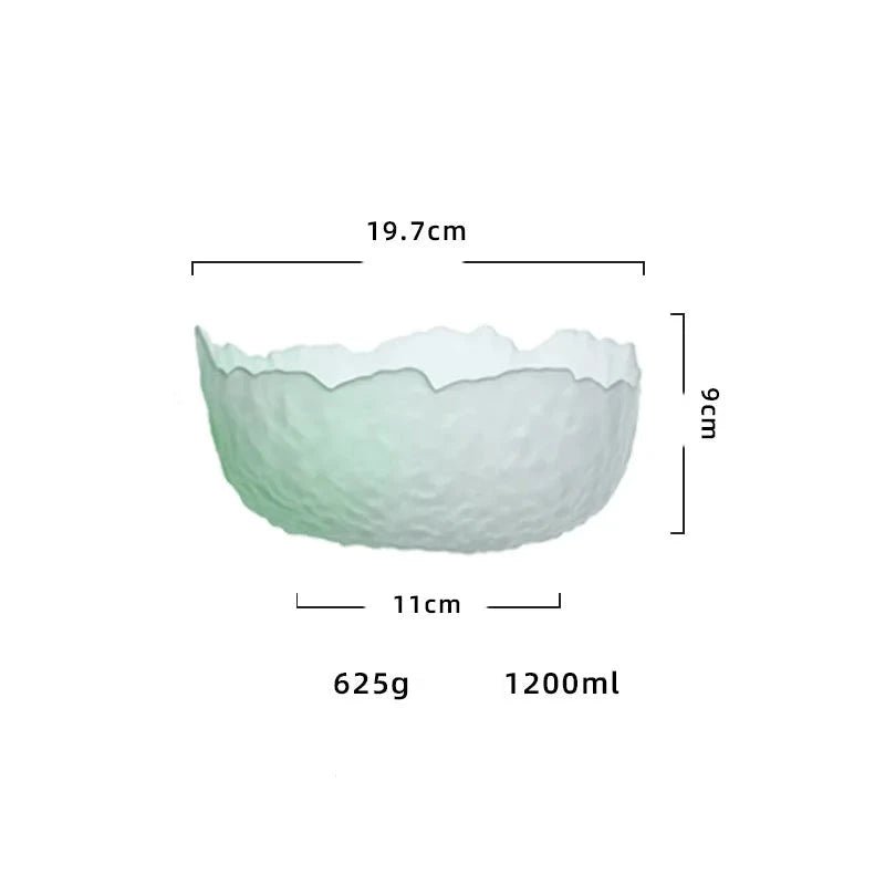 Gradient Coloured Tempered Glass Bowl - The House Of BLOC