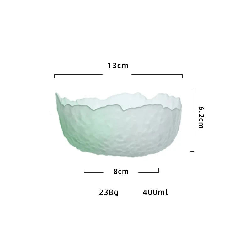 Gradient Coloured Tempered Glass Bowl - The House Of BLOC