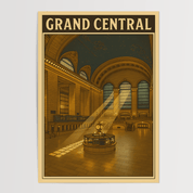 Grand Central Train Station - Premium Semi - Glossy Poster - The House Of BLOC