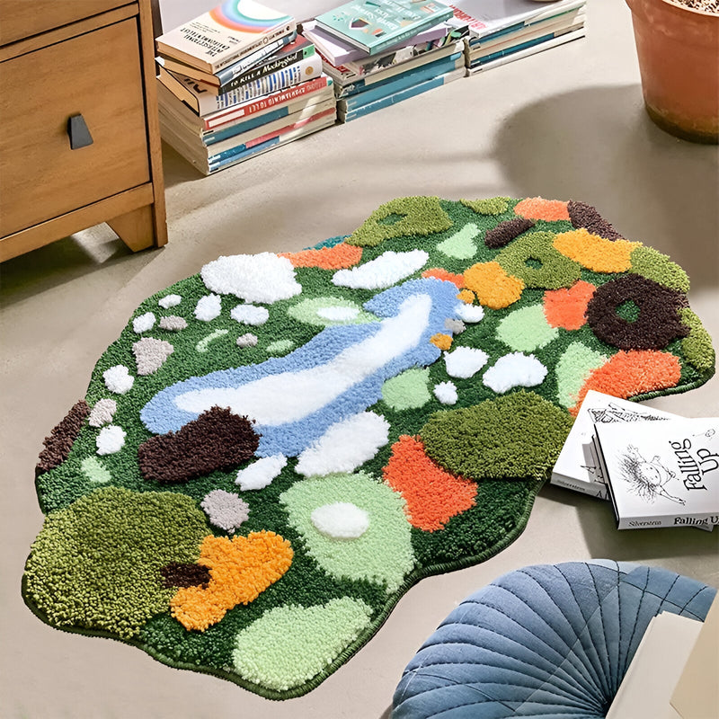 Green Meadow Design Rug - The House Of BLOC