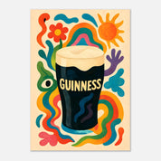 Guinness Drink Illustration Poster - Premium Semi - Glossy Poster - The House Of BLOC