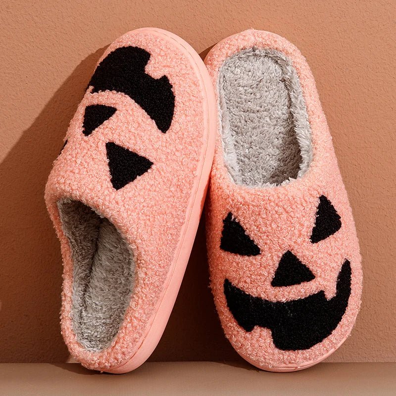 Halloween Pumpkin Home Slippers - The House Of BLOC