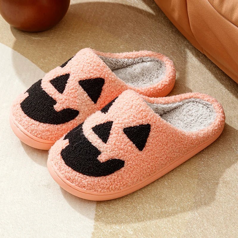 Halloween Pumpkin Home Slippers - The House Of BLOC