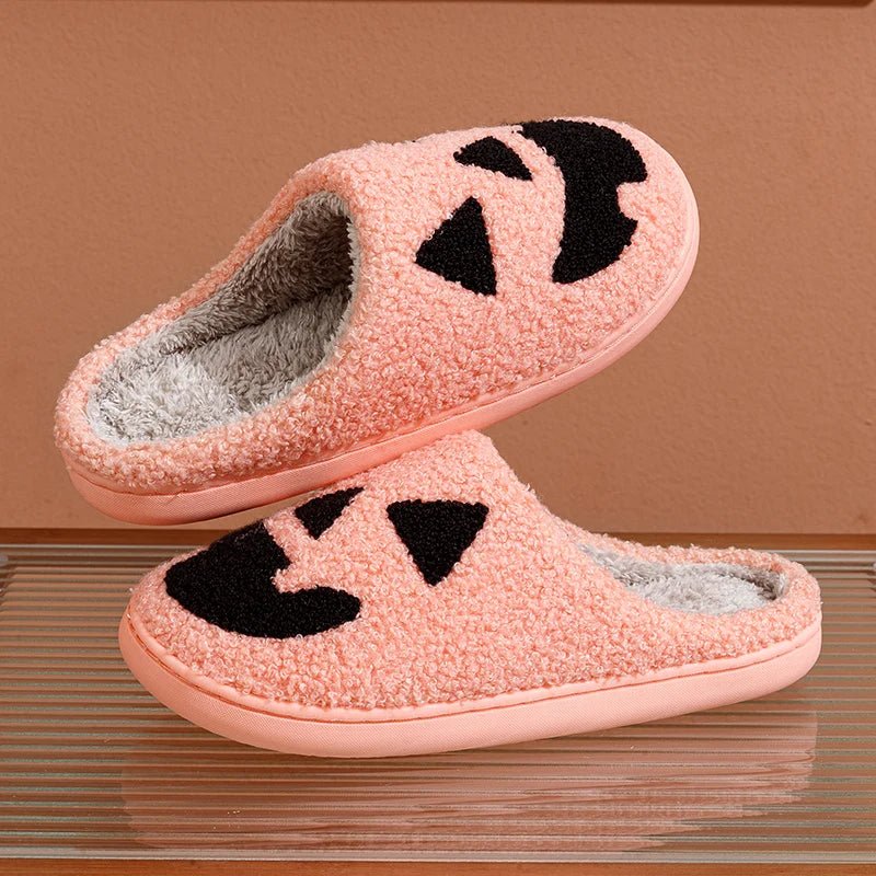 Halloween Pumpkin Home Slippers - The House Of BLOC