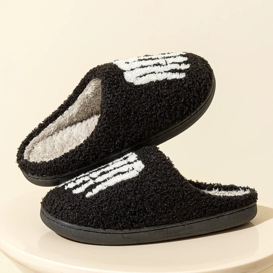 Halloween Skeleton Toes Home Slippers - The House Of BLOC