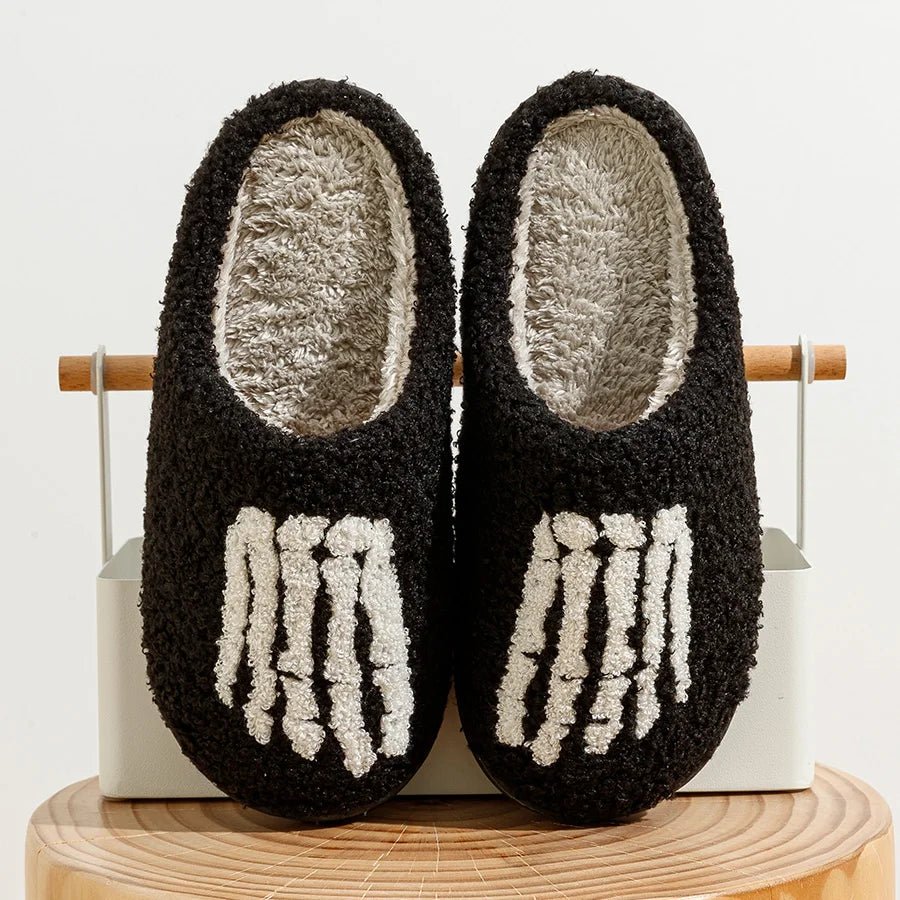 Halloween Skeleton Toes Home Slippers - The House Of BLOC