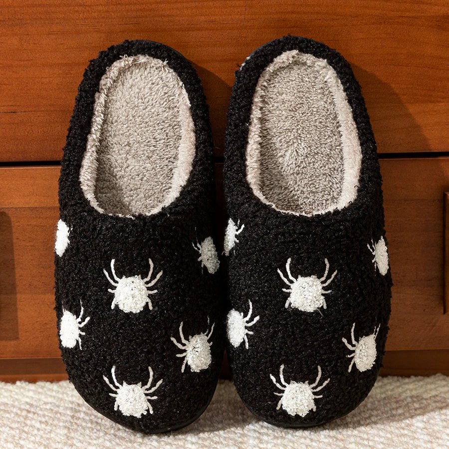 Halloween Spiders Cosy Home Slippers - The House Of BLOC