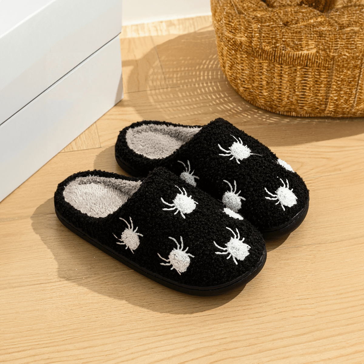 Halloween Spiders Cosy Home Slippers - The House Of BLOC