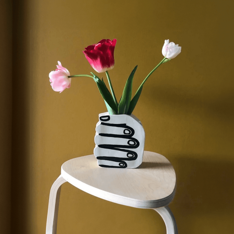 Hand Holding Flower Vase - The House Of BLOC