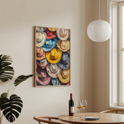 Hat Parade - Premium Semi - Glossy Poster - The House Of BLOC