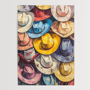 Hat Parade - Premium Semi - Glossy Poster - The House Of BLOC