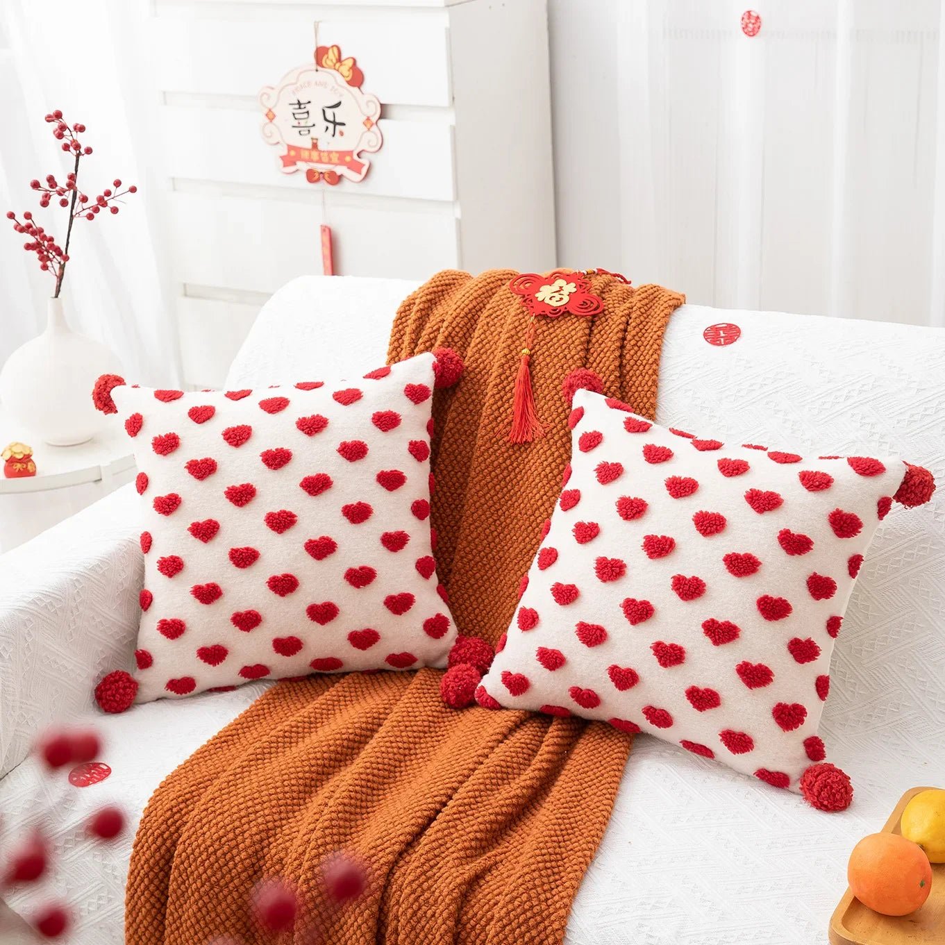 Heart Design Valentine's Cushion - The House Of BLOC