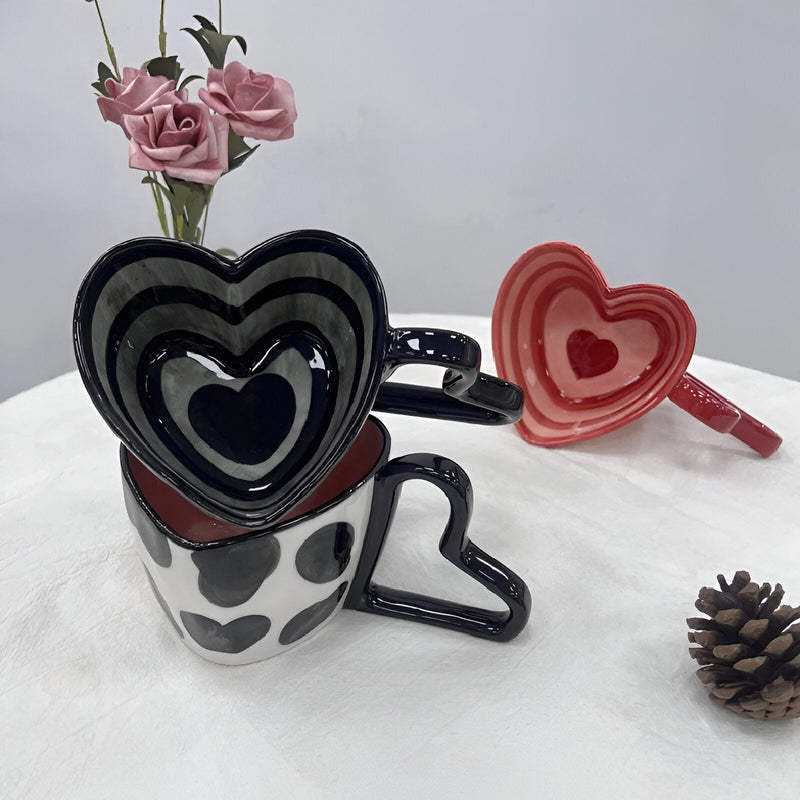 Heart Shape Porcelain Coffee Mug - The House Of BLOC