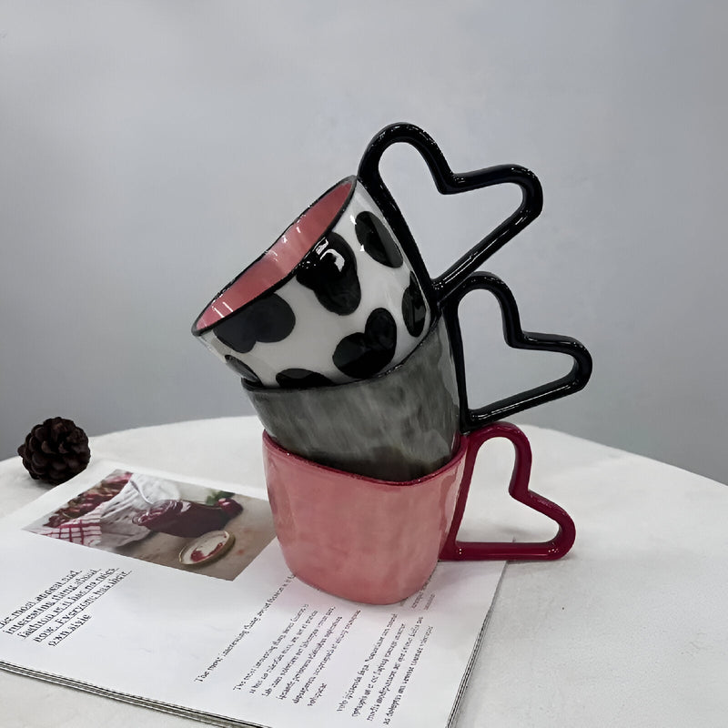 Heart Shape Porcelain Coffee Mug - The House Of BLOC
