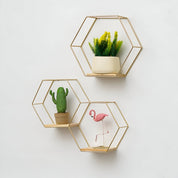 Hexagon Shaped Floating Wall Shelves - The House Of BLOC