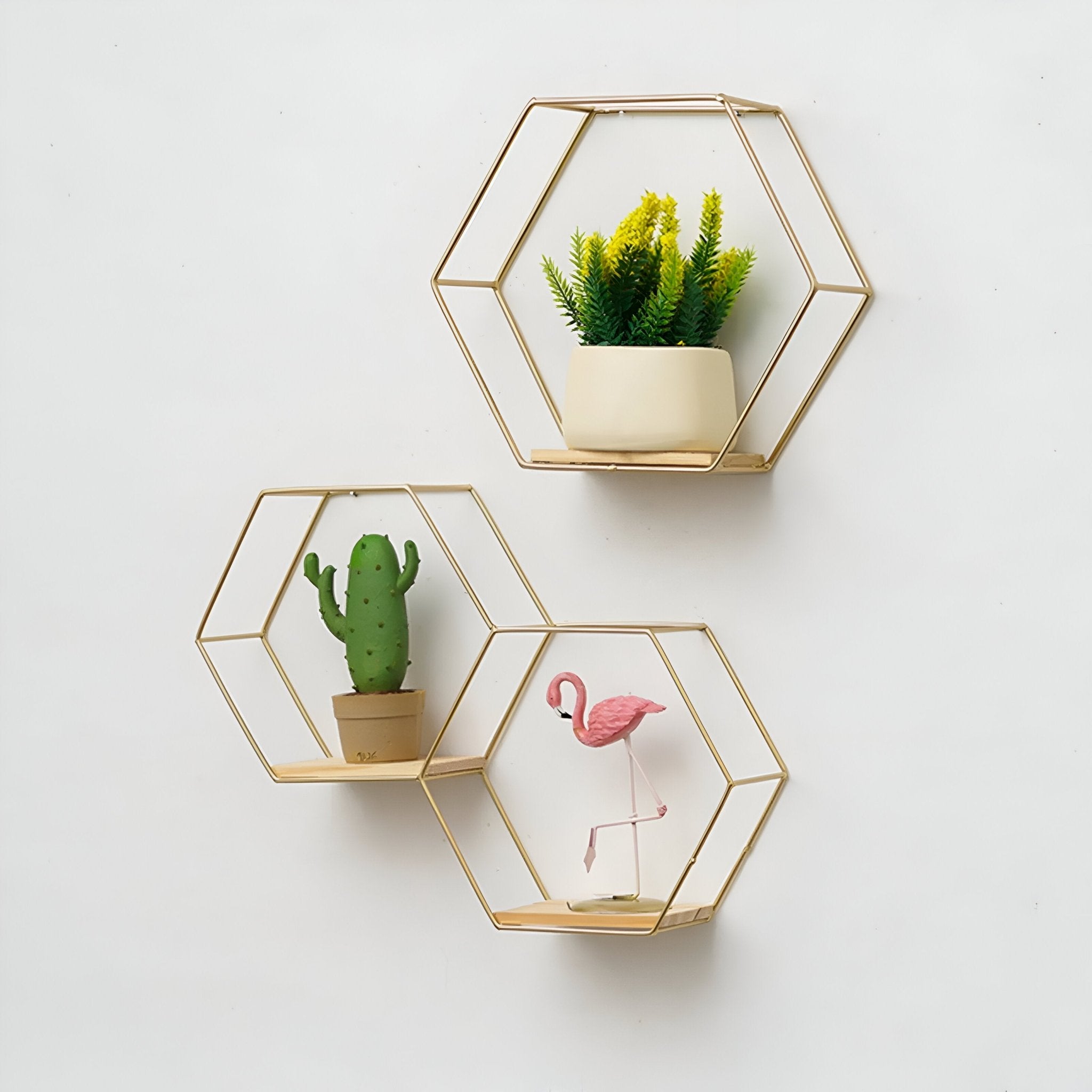 Hexagon Shaped Floating Wall Shelves - The House Of BLOC