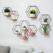 Hexagon Shaped Floating Wall Shelves - The House Of BLOC