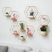 Hexagon Shaped Floating Wall Shelves - The House Of BLOC