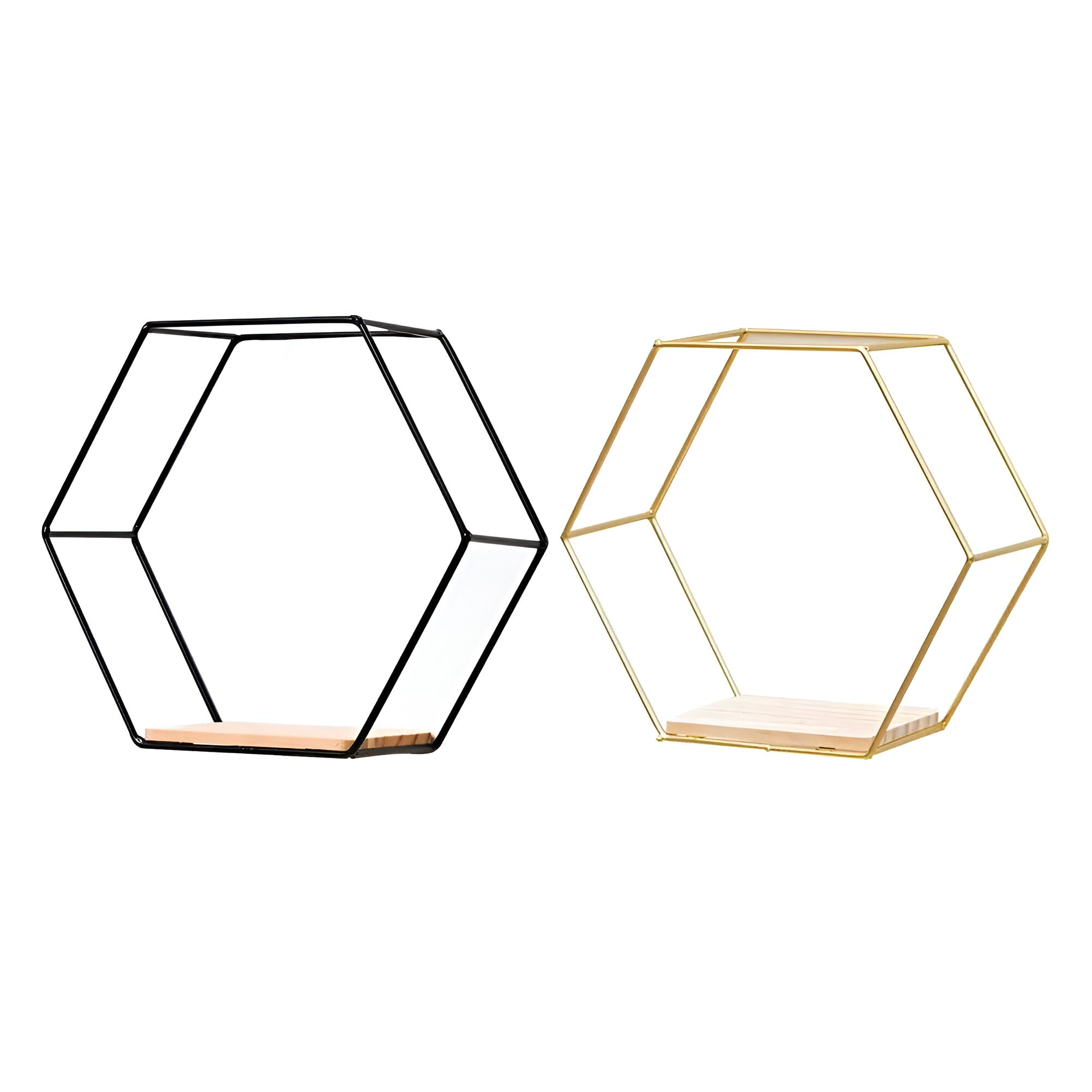 Hexagon Shaped Floating Wall Shelves - The House Of BLOC