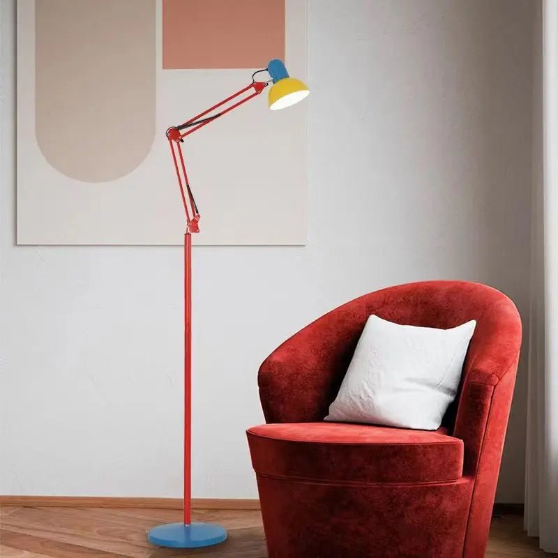 Industrial Telescopic Arm Floor & Table Lamp - The House Of BLOC