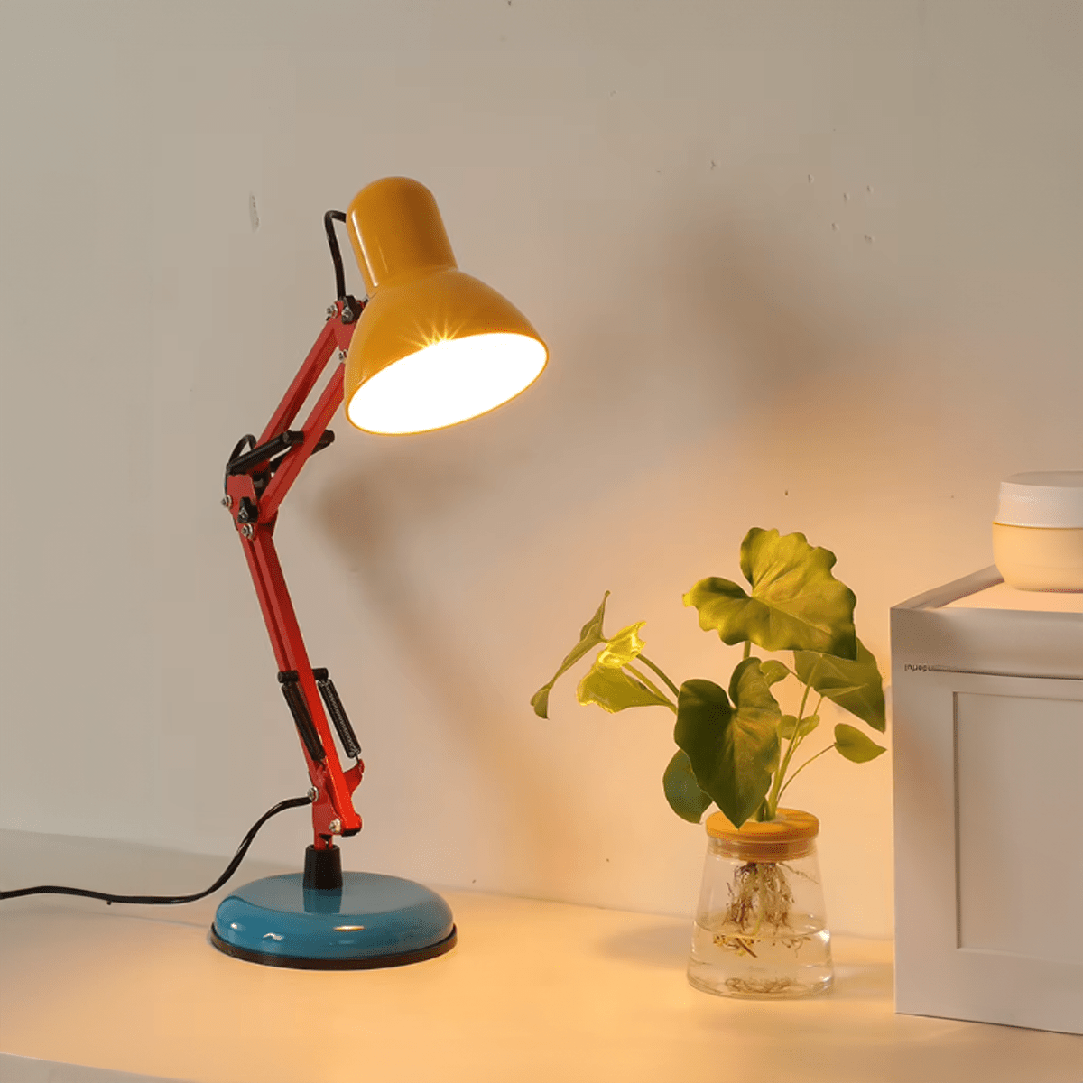 Industrial Telescopic Arm Floor & Table Lamp - The House Of BLOC