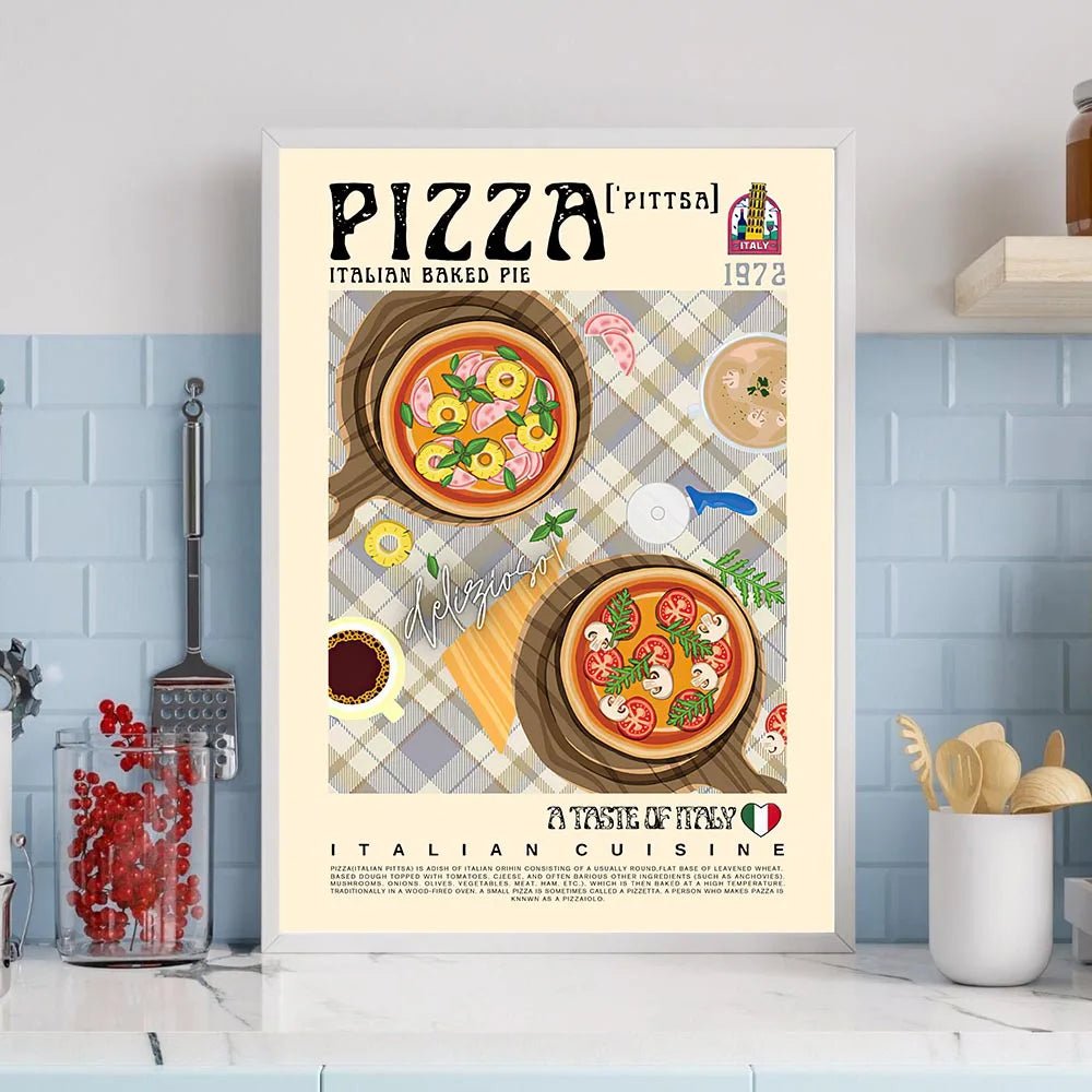 International Food Art Canvas Posters - The House Of BLOC