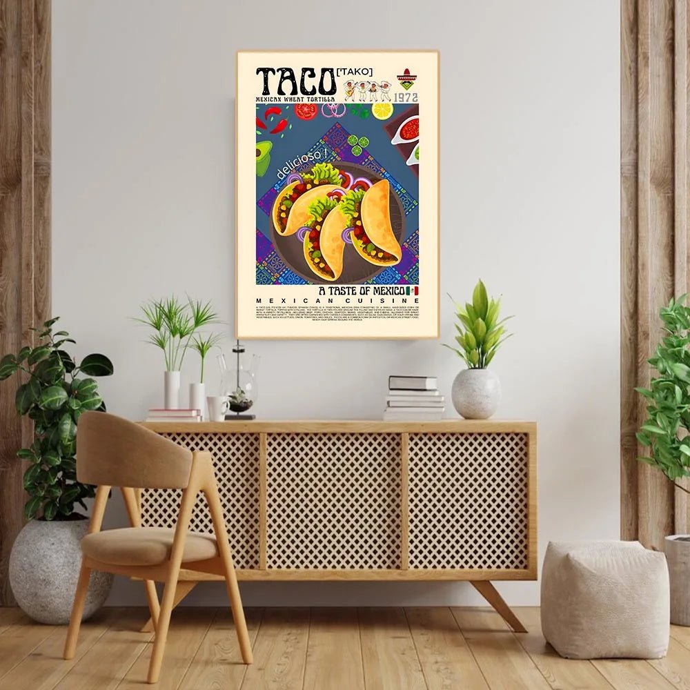 International Food Art Canvas Posters - The House Of BLOC