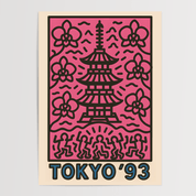 Japan Tokyo Poster - Keith Haring Inspired - Premium Semi - Glossy Poster - The House Of BLOC