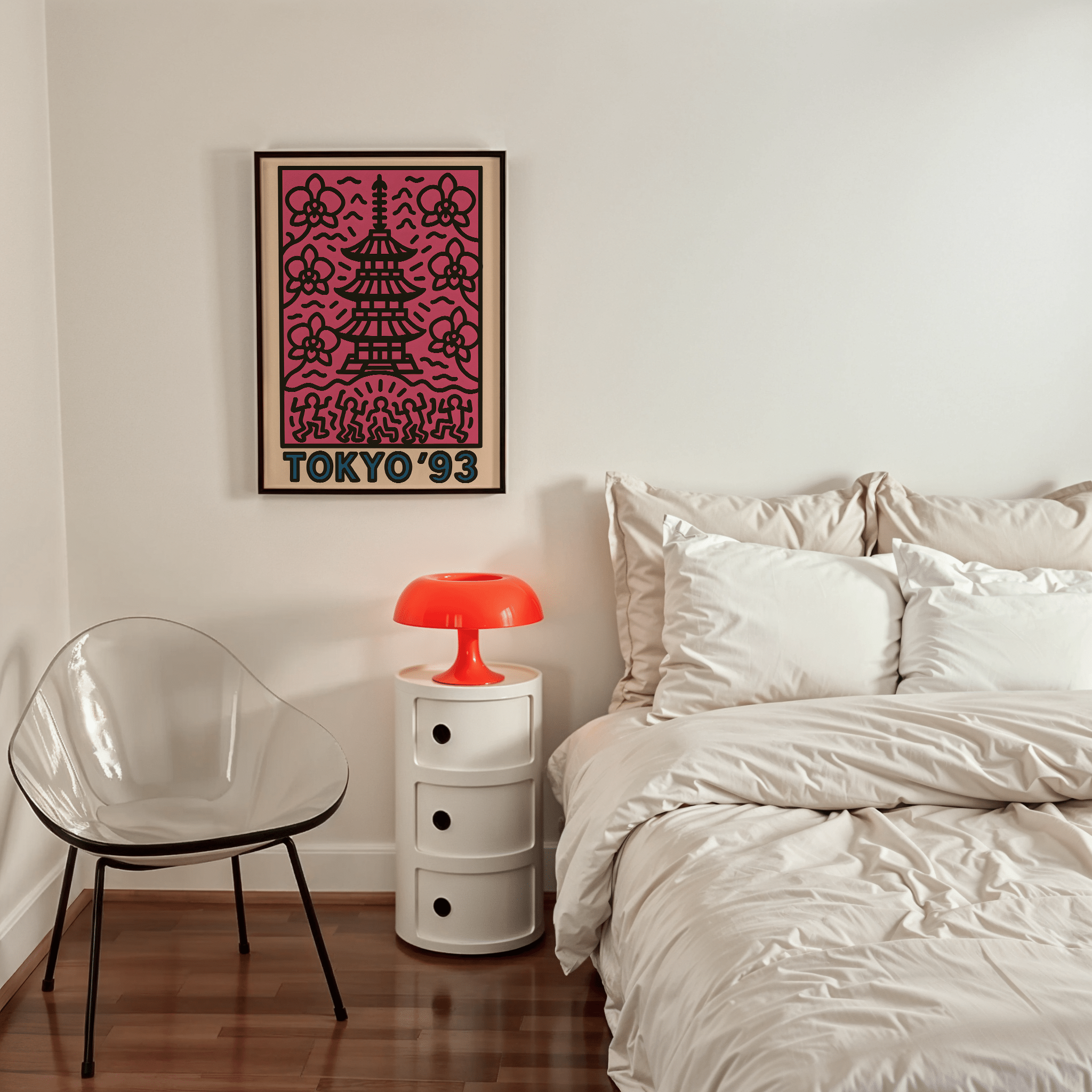 Japan Tokyo Poster - Keith Haring Inspired - Premium Semi - Glossy Poster - The House Of BLOC