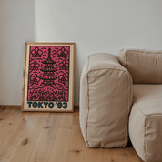 Japan Tokyo Poster - Keith Haring Inspired - Premium Semi - Glossy Poster - The House Of BLOC