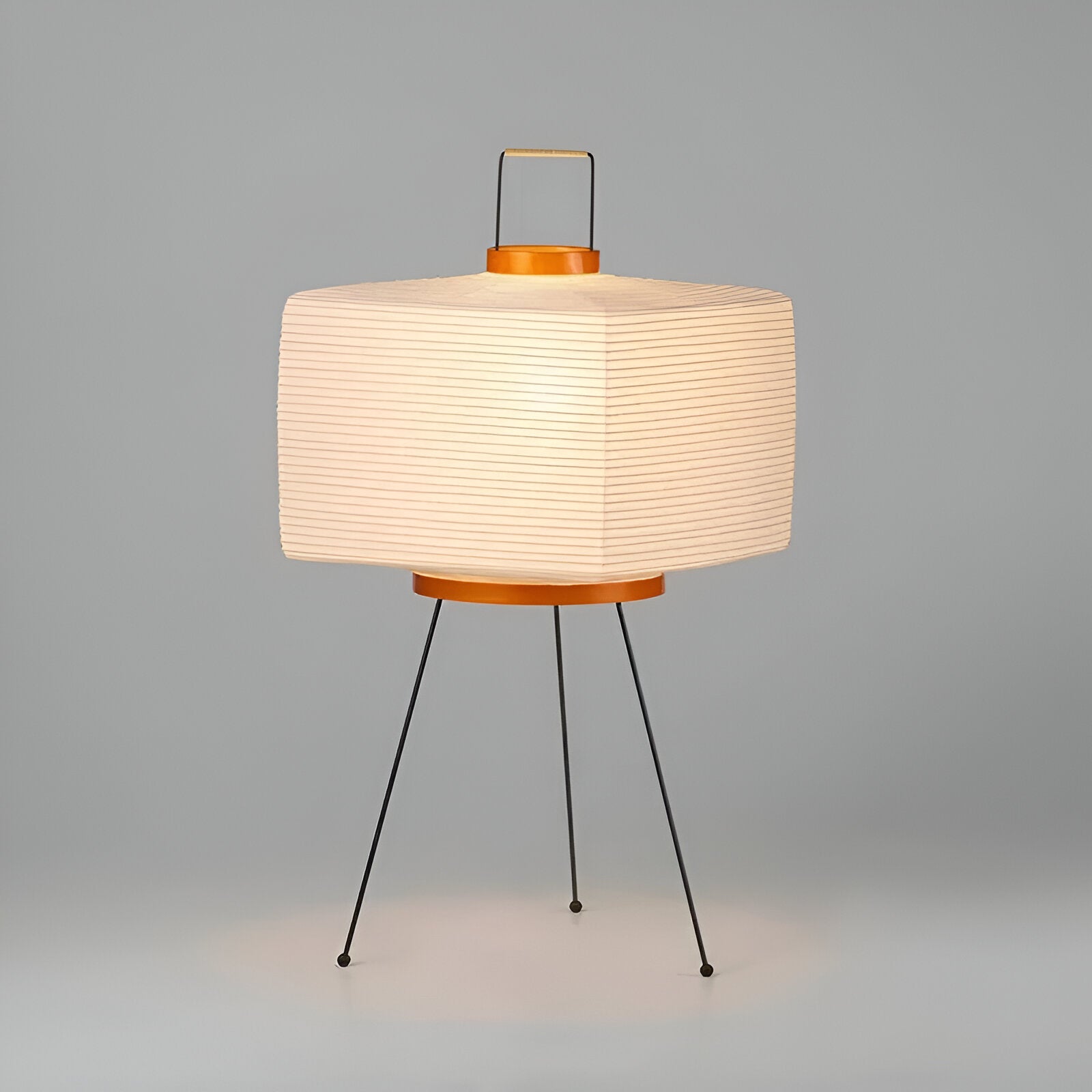 Japanese Design Square Floor Rice Lamp