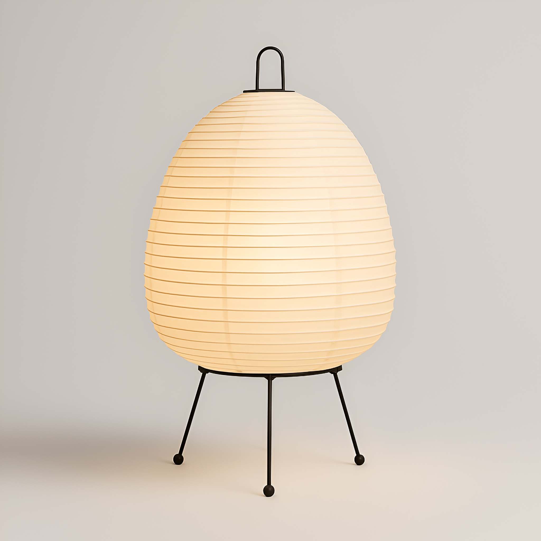 Japanese Design Wabi - Sabi Printed Rice Table Lamp - The House Of BLOC