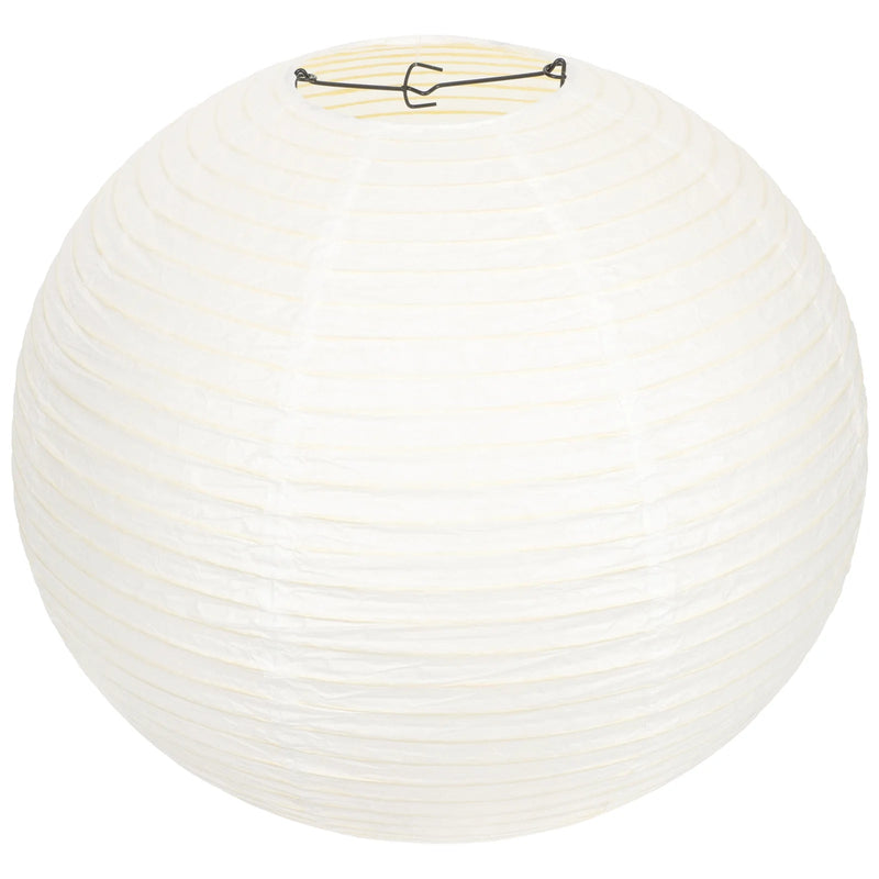 Japanese Lantern Style White Paper Lampshade - The House Of BLOC