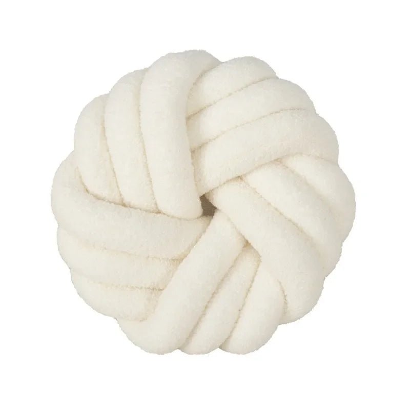 Lamb's Wool Knotted Throw Cushion - The House Of BLOC