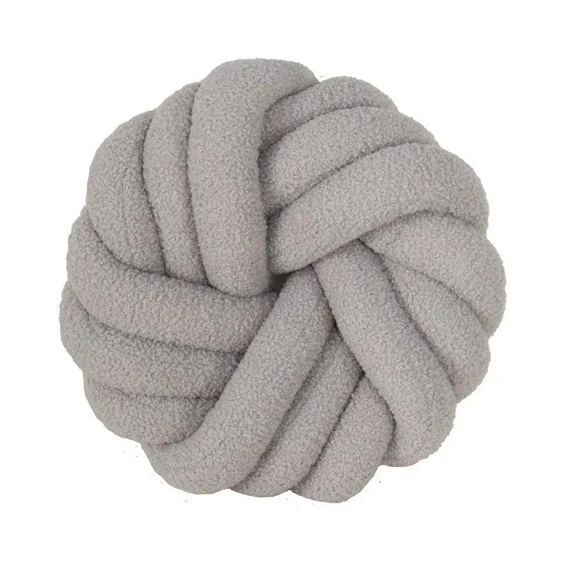 Lamb's Wool Knotted Throw Cushion - The House Of BLOC