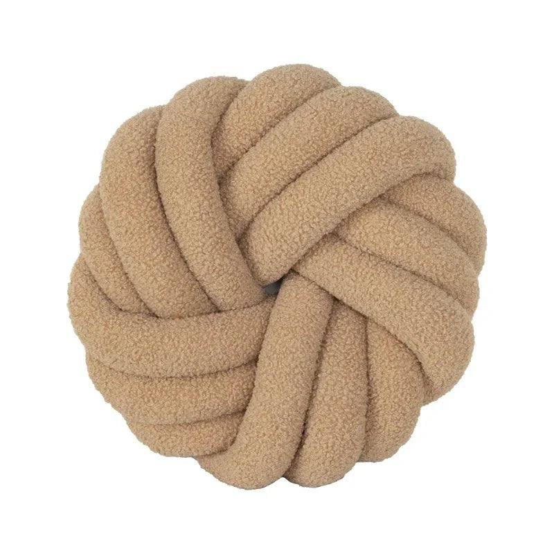 Lamb's Wool Knotted Throw Cushion - The House Of BLOC