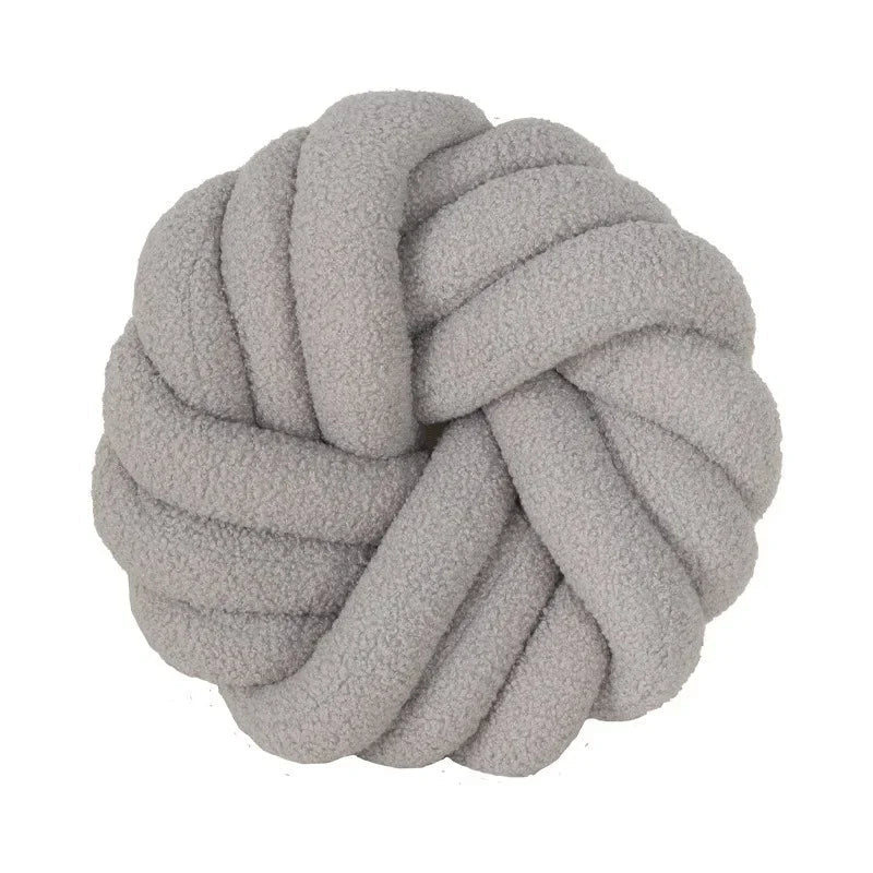 Lamb's Wool Knotted Throw Cushion - The House Of BLOC