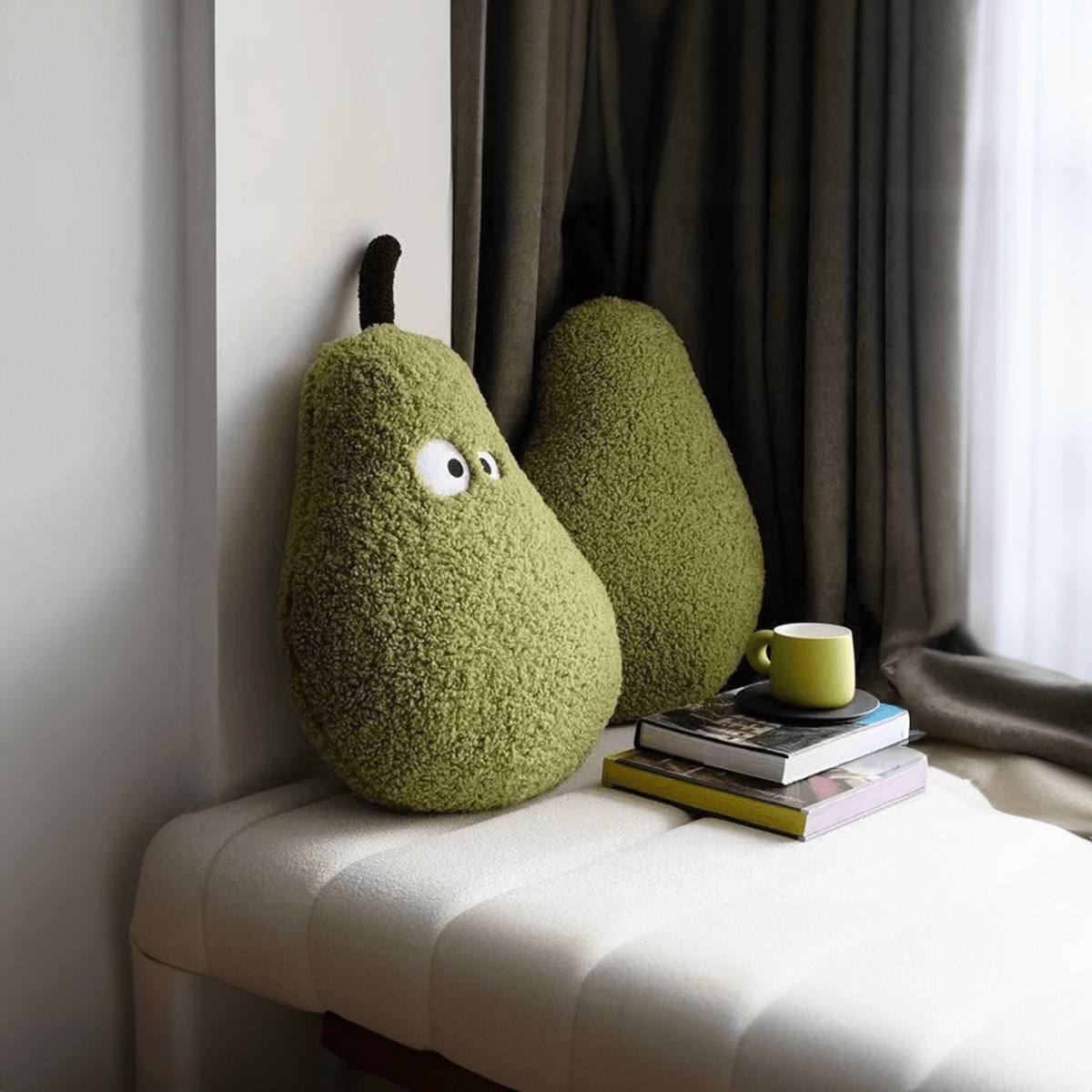 Large Plush Pear Sofa Cushion - The House Of BLOC