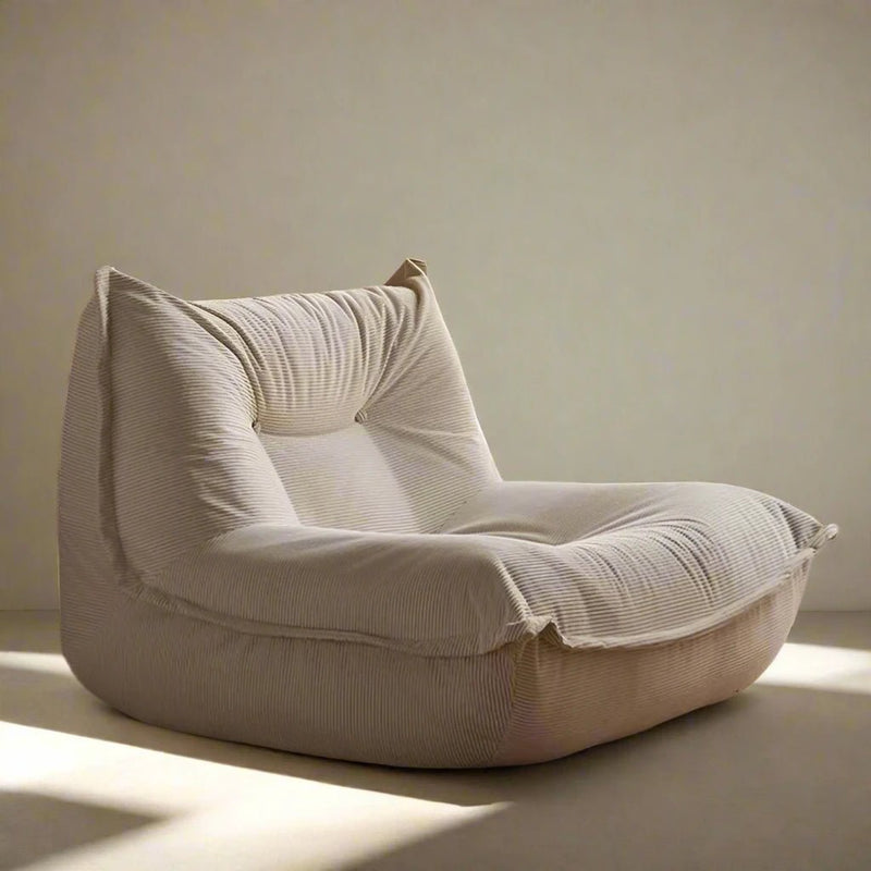 Lazy Corduroy Lounge Cushion Chair - The House Of BLOC