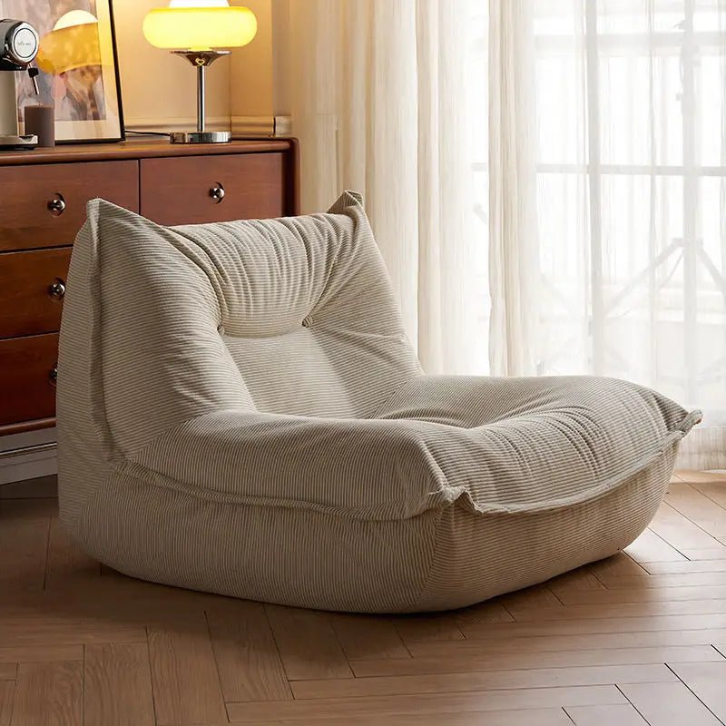 Lazy Corduroy Lounge Cushion Chair - The House Of BLOC