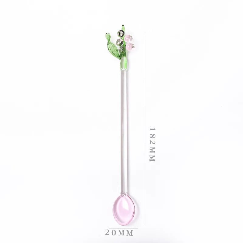 Lily Of The Valley Long Handle Dessert Spoon - The House Of BLOC