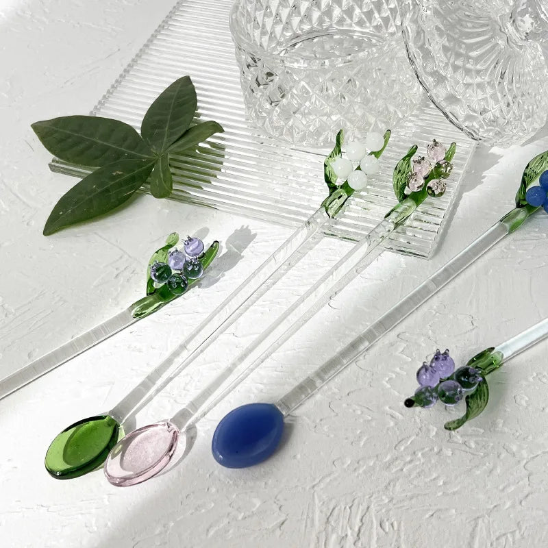 Lily Of The Valley Long Handle Dessert Spoon - The House Of BLOC