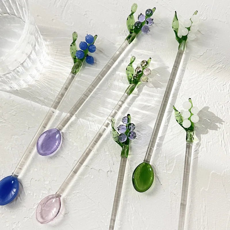 Lily Of The Valley Long Handle Dessert Spoon - The House Of BLOC