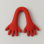 Long Arm & Hand Plush Cushion - The House Of BLOC